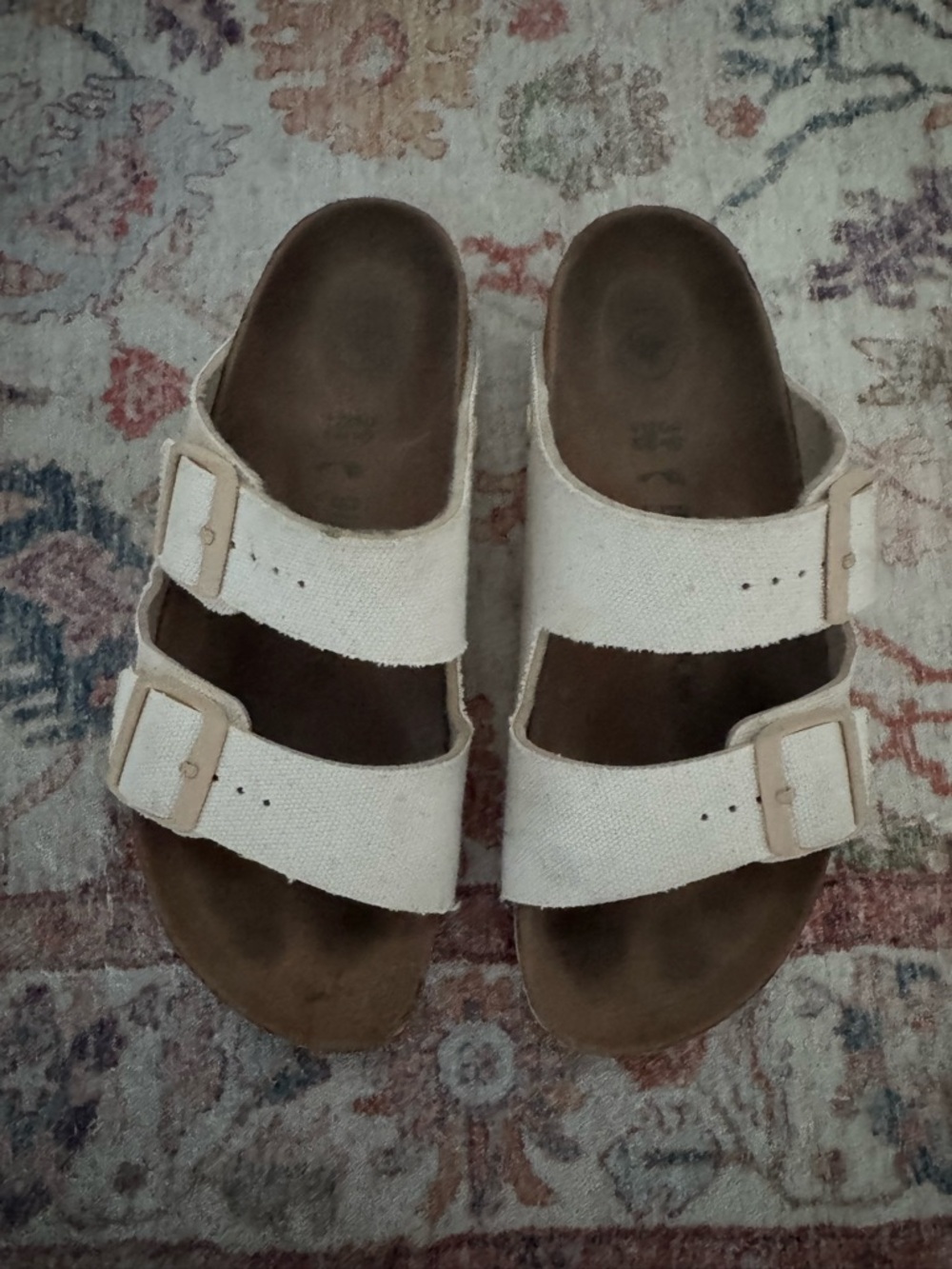 Women’s Birkenstock Two-Strap Sandals - Cream Buckle